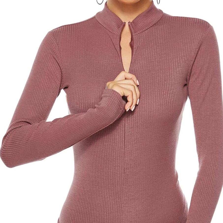 Loa - Body Woman with long sleeves with zipped neckline and zipper